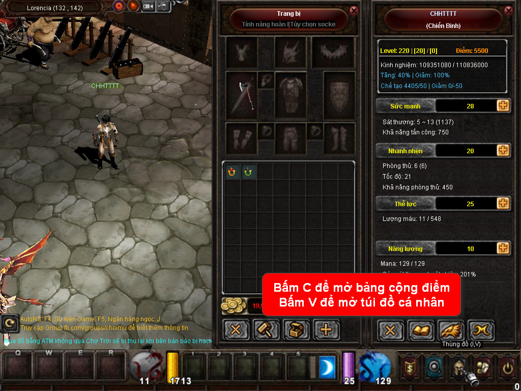 Chức năng chính của Game MU Nam Bắc Chức năng chính của Game MU Nam Bắc